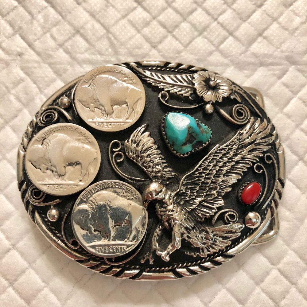 SSI Silver Plated Belt Buckle